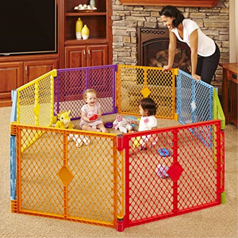 Photo 1 of Toddleroo by North States Superyard 8 Panel Baby Play Yard - COLORPLAY
