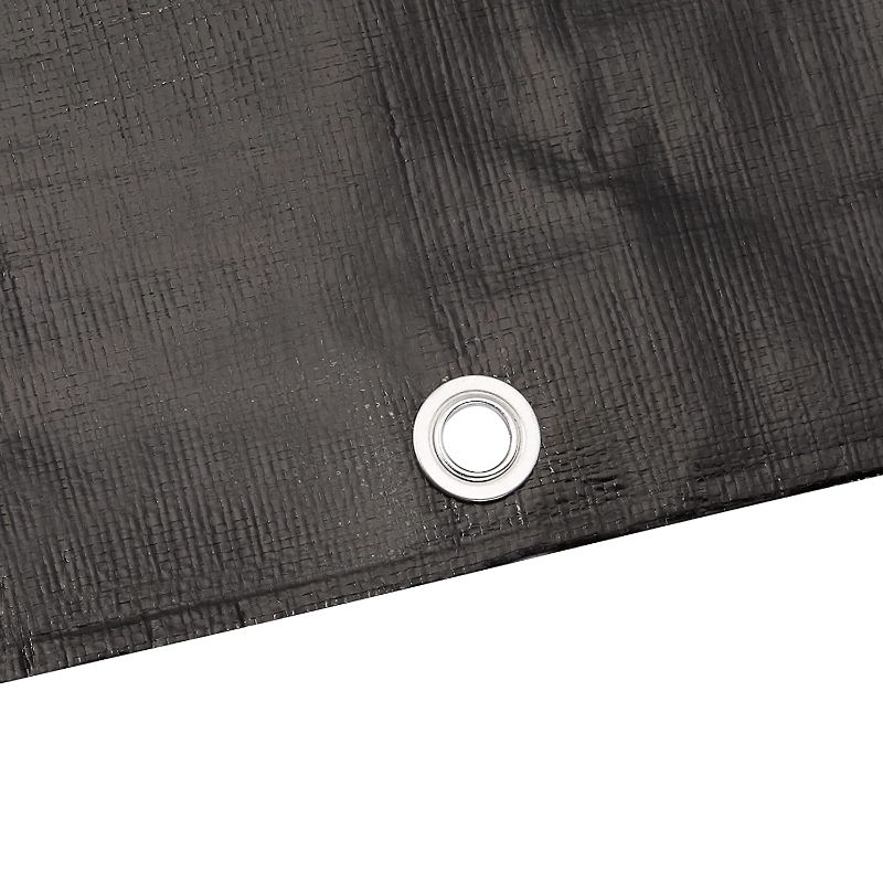 Photo 1 of AmazonCommercial Heavy Duty Black Poly Tarp, 10 x 12 ft., 3-Pack
