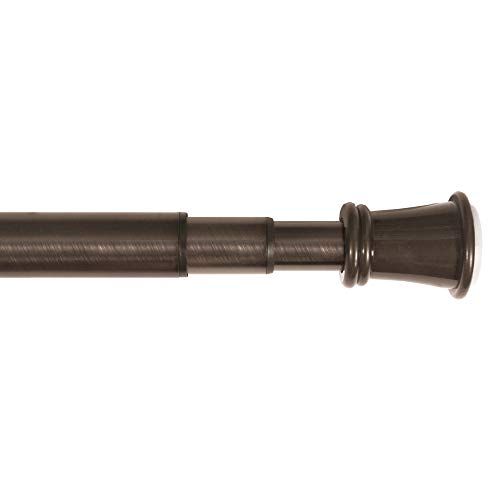 Photo 1 of Easy Install Telescoping Tension Window Curtain Rod, No Tools Needed, 51" - 120", Oil Rubbed Bronze

