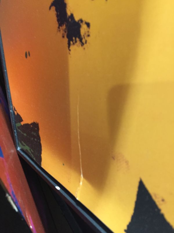 Photo 1 of McGraw Graphics Daisy Yellow  Pink Print Style Artwork Approx 34 x 34 Inches Framed in Black