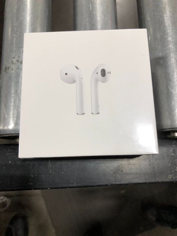 Photo 2 of Apple AirPods (2nd Generation) MV7N2AM/a with Charging Case - Stereo - Wireless - Bluetooth - Earbud - Binaural - in-ear factory sealed prior to processing
