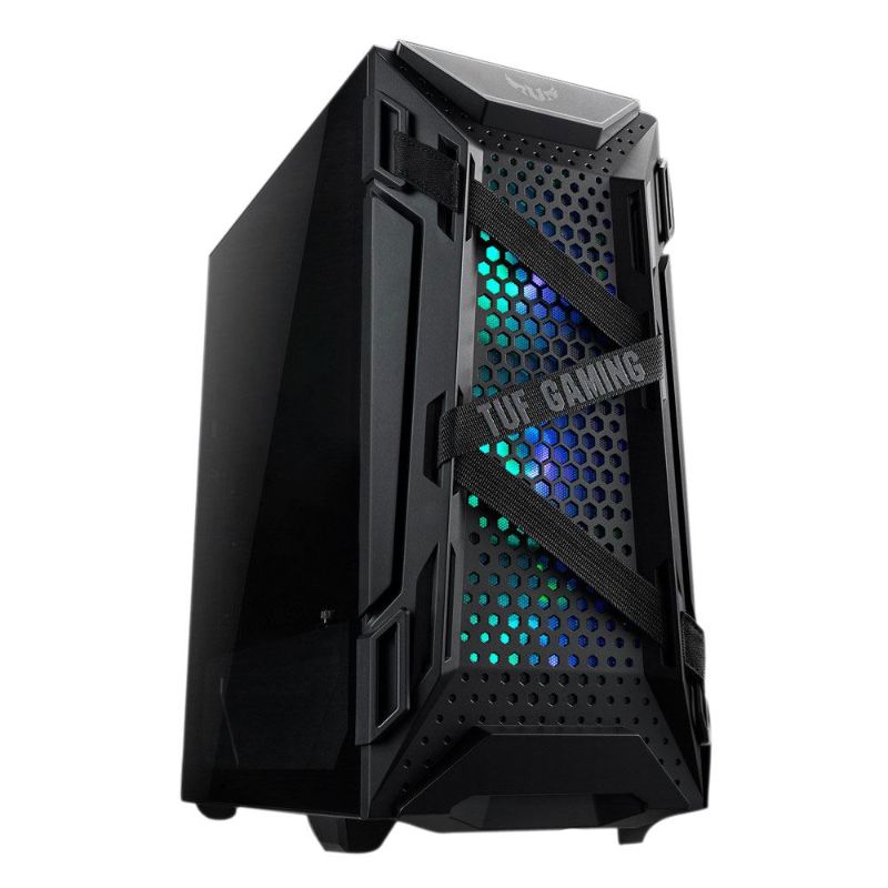 Photo 1 of ASUS TUF Gaming GT301 Tempered Glass ATX Mid-Tower Computer Case - Black
