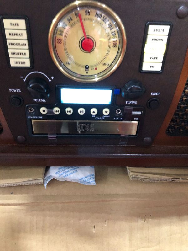 Photo 4 of Victrola 8-in-1 Bluetooth Record Player and Multimedia Center