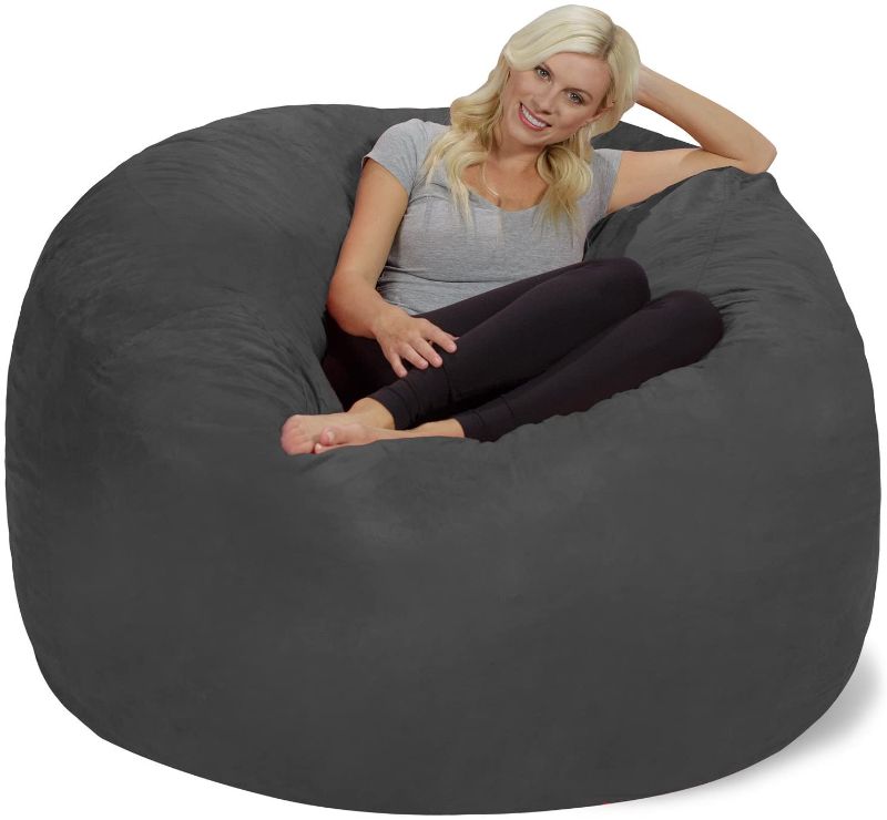 Photo 1 of Chill Sack Bean Bag Chair: Giant 6' Memory Foam Furniture Bean Bag - Big Sofa with Soft Micro Fiber Cover, 
