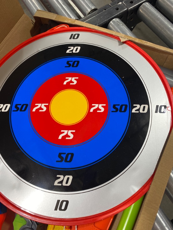 Photo 1 of CAPTAIN CHAOWING Bow and Arrow for Kids, Archery Toy Set, 2 Bows & 1 Blowing Bow & 12 Arrows & 5 Quivers & Standing Target, Outdoor Toys for Children Boys Girls
