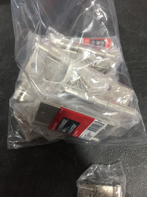 Photo 1 of 4 in. Satin Nickel Square Corner Door Hinges
BAG LOT 
SOLD AS IS 