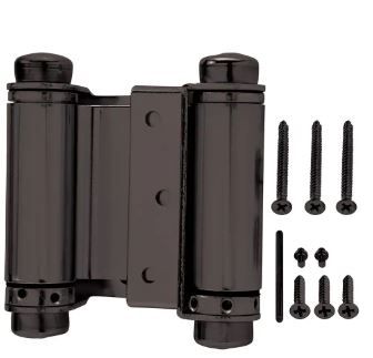 Photo 1 of 3 in. Square Oil-Rubbed Bronze Double-Action Spring Door Hinge
2 PACK