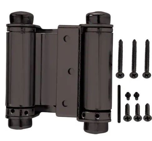 Photo 1 of 3 in. Square Oil-Rubbed Bronze Double-Action Spring Door Hinge
2 packs