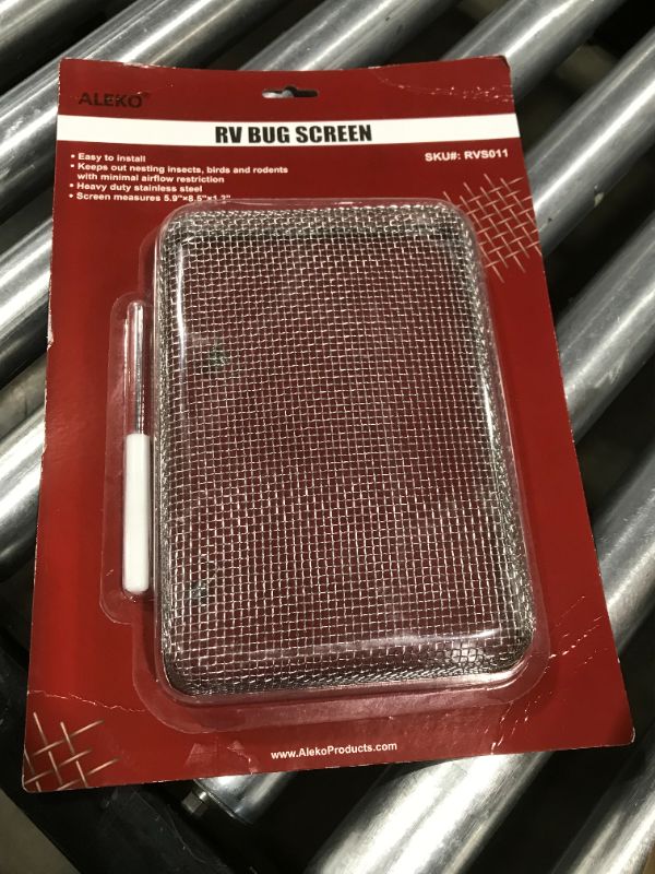 Photo 2 of ALEKO Stainless Steel RV Bug Screen - 5.9 X 8.5 X 1.3 Inches
