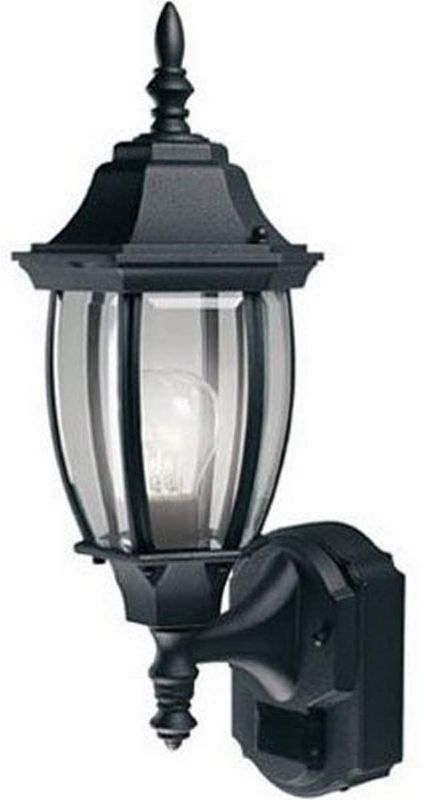 Photo 1 of Heath Zenith HZ-4192-BK Six-Sided Die-Cast Aluminum Lantern, Black with Beveled Glass
