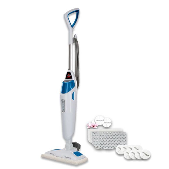 Photo 1 of PowerFresh® Steam Mop Bundle with Mop Pads & Scent Discs
