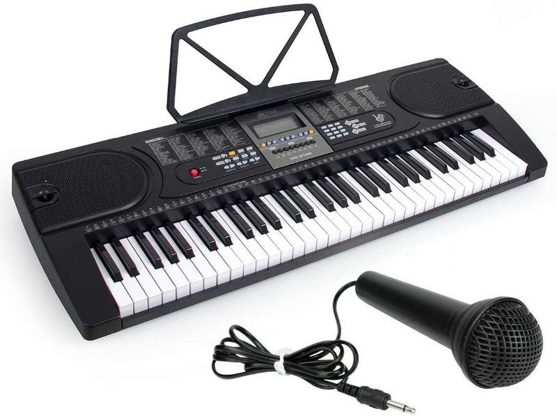 Photo 1 of Keyboard Piano 61 Key,Kmise Digital Piano Portable Electronic Keyboard for Professionals Beginners Kids w/Built-In Speaker,Microphone,Music Stand
