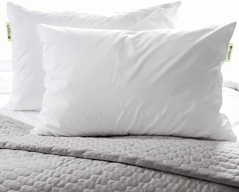 Photo 1 of Authentic Choice Hotels’ Luminesse Hypoallergenic Green Label Luxury Soft Pillow, White, Standard (Pack of 1)
