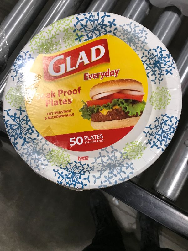 Photo 2 of glad soak proof plates round 50 pk [pack of 2]