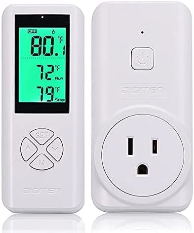 Photo 1 of DIGITEN WTC100 Wireless Thermostat Outlet Digital Temperature Controller Plug-in Thermostat Cooling&Heating Remote Control Build-in Temp Sensor Greenhouse Thermostat Reptile Temperature Controller
