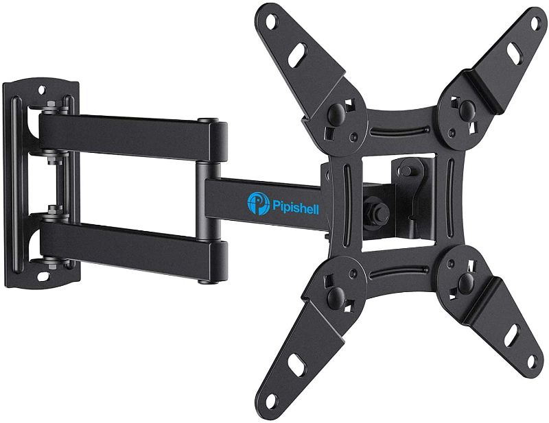 Photo 1 of Full Motion TV Monitor Wall Mount Bracket Articulating Arms Swivels Tilts Extension Rotation for Most 13-42 Inch LED LCD Flat Curved Screen TVs & Monitors, Max VESA 200x200mm up to 44lbs by Pipishell
