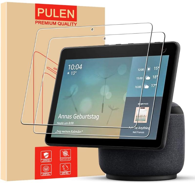 Photo 1 of [2 Pack] PULEN for Echo Show 10 Screen Protector (3rd Gen),9H Hardness HD Clear Anti-Scratch Bubble-Free Easy Instalaltion
