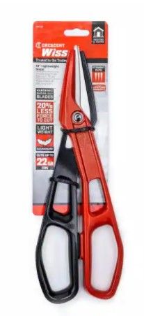 Photo 1 of 13 in. Aluminum Straight-Cut Tinner Snips
