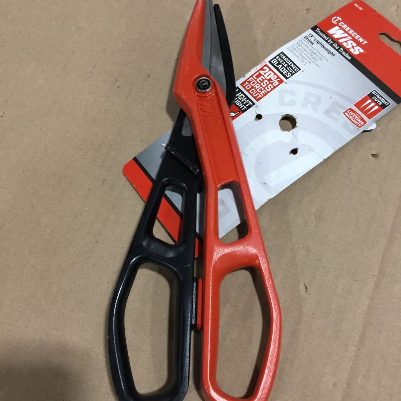 Photo 2 of 13 in. Aluminum Straight-Cut Tinner Snips
