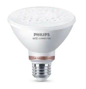 Photo 1 of Color and Tunable White PAR30S 75W Equivalent Dimmable Smart Wi-Fi WiZ Connected LED Light Bulb
