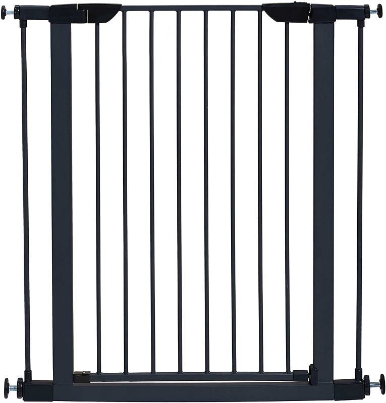 Photo 1 of MidWest 39" High Walk-thru Steel Pet Gate, 29" - 38" Wide in Textured Graphite
