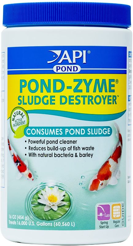 Photo 1 of API POND-ZYME SLUDGE DESTROYER Pond Cleaner With Natural Pond Bacteria And Barley, 1-Pound Container
bb 01/2022