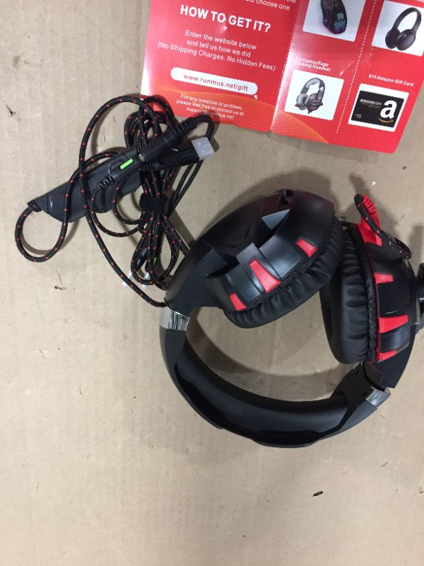 Photo 2 of BYSURE K2 Pro Over-Ear Gaming Headset, Wired Stereo Game Headphones with Mic
