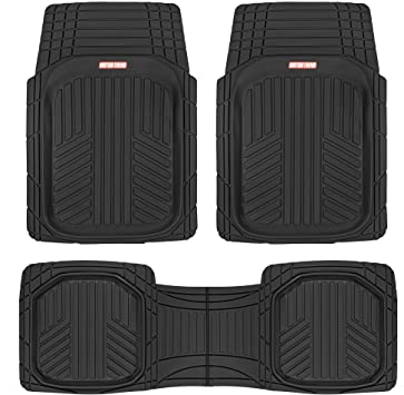 Photo 1 of 






Motor Trend FlexTough Plus Black Rubber Car Floor Mats - All Weather Deep Dish Automotive Floor Mats, Heavy Duty Trim to Fit Design, Front & Rear Liners for Cars Truck Van SUV



