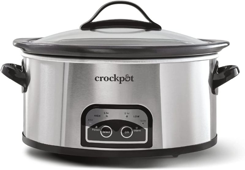 Photo 1 of Crock-pot SCCPVF620S Smart Pot Slow Cooker with Easy to Clean Stoneware | Programmable 6 Quart | Stainless Steel
