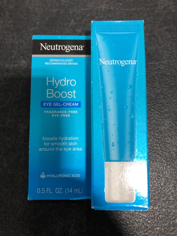 Photo 3 of Neutrogena Hydro Boost Hydrating Gel Eye Cream with Hyaluronic Acid, Dermatologist Recommended Water Gel Under-Eye Cream, Oil-, Dye- & Fragrance Free
