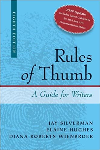 Photo 1 of Rules of Thumb APA / MLA Documentation Update by Jay Silverman (2009-11-04) Spiral-bound – January 1, 1792
