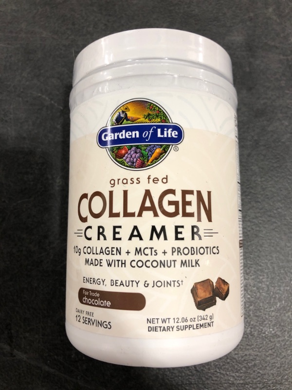 Photo 3 of Garden of Life Grass Fed Collagen Creamer Powder - Chocolate, 12.06 Ounce (Pack of 1)
BB 02/2022.