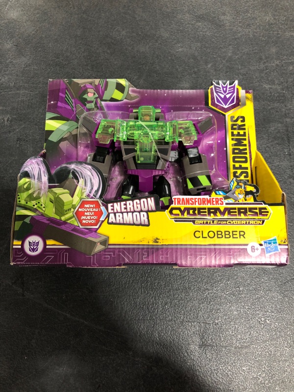 Photo 1 of Transformers Toys Cyberverse Ultra Class Clobber Action Figure - Combines with Energon Armor to Power Up - for Kids Ages 6 and Up, 6.75-inch
