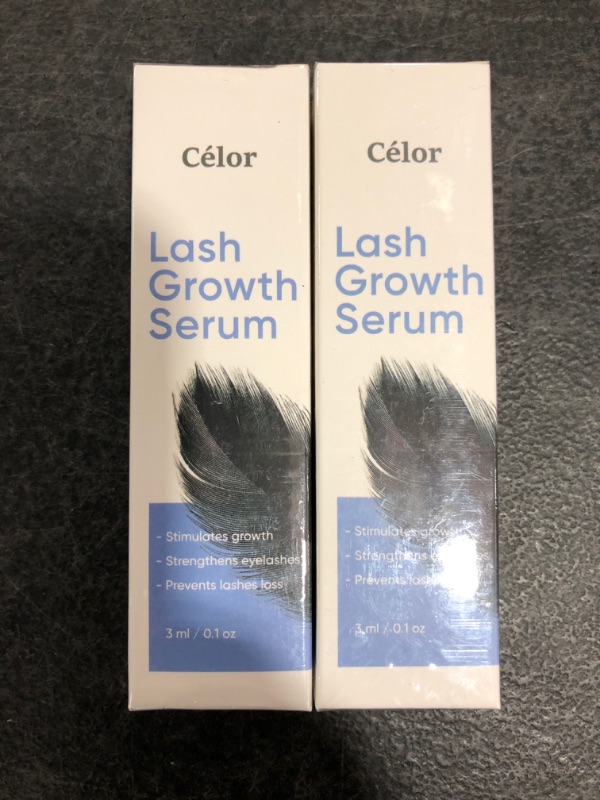 Photo 2 of Celor Lash Serum & Eyebrow Growth Serum - Rapid Eyelash Boost w/ Biotin - 3 mL 
LOT OF 2.