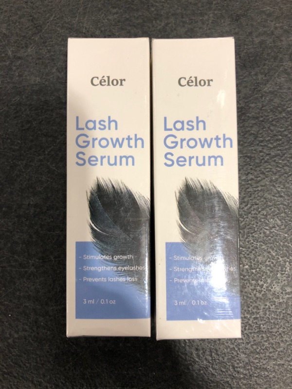 Photo 2 of Celor Lash Serum & Eyebrow Growth Serum - Rapid Eyelash Boost w/ Biotin - 3 mL 
LOT OF 2.