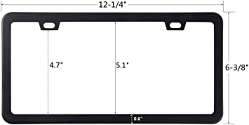 Photo 2 of ABO Gear License Plate Frames Frame Cover Holder for Women,Car Plate Frame,Automotive Exterior Accessories,Black Color
