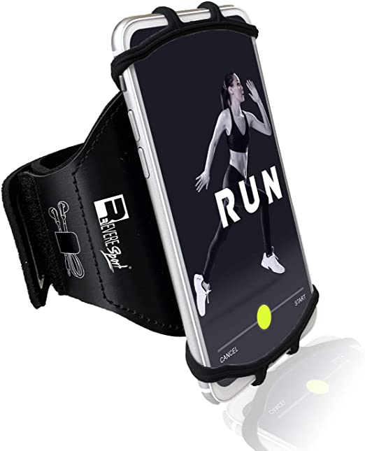 Photo 1 of RevereSport Universal iPhone Running Armband (13/12/11/10/8/7/6/X/XR/XS/SE/Plus/Max/Pro). Phone Holder Case
