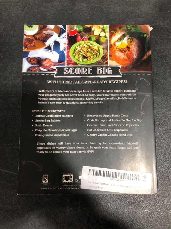 Photo 3 of The Tailgate Cookbook: 75 Game-changing Recipes for the Tastiest Tailgate Ever Paperback – Illustrated, August 14, 2018
USED CONDITION.