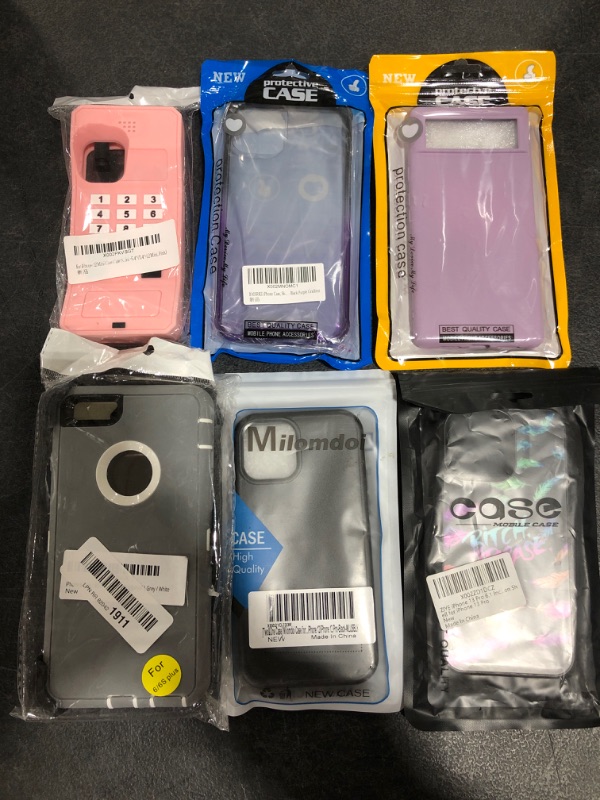 Photo 1 of VARIOUS SMARTPHONE CASES, LOT OF 6 ITEMS.