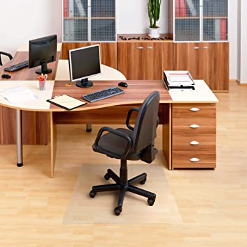 Photo 1 of Amazon Basics Polycarbonate Office Chair Mat for Hard Floors - 35 x 47-Inch, Clear

