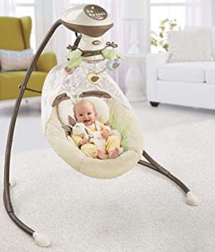 Photo 2 of Fisher-Price My Little Snugabunny Swing, dual motion baby swing with music, sounds and motorized mobile
PRIOR ASSEMBLY & USE. 