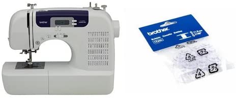 Photo 1 of Brother CS6000i Feature-Rich Sewing Machine and Brother SA156 Top Load Bobbins, 2 packs of 10 (20 total)
