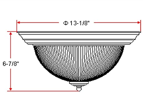 Photo 1 of Design House 503045 Millbridge 2 Light Ceiling Light, Polished Brass
