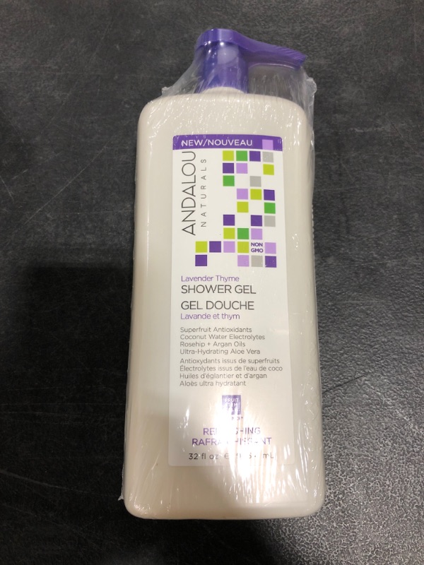 Photo 3 of Andalou Naturals Mind & Body Refreshing Shower Gel, Lavender Thyme, 32 Ounce
