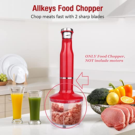 Photo 2 of Allkeys Food Chopper Accessory with Titanium-Reinforced Blade, Electric Food Processor, Large Size Bowl Blender Grinder - Need Use with Blender Motor Unit
