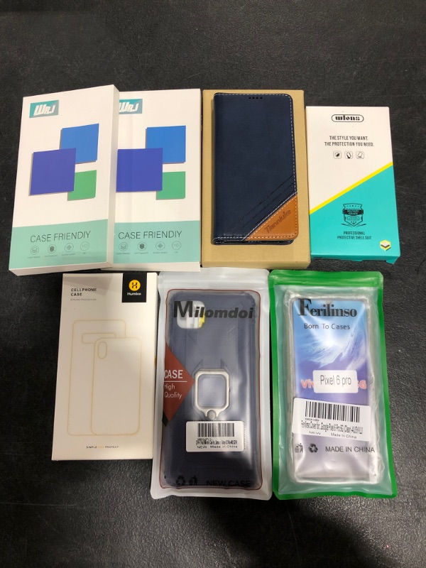 Photo 1 of VARIOUS SMARTPHONE CASES AND SCREEN PROTECTION, LOT OF 7 ITEMS.