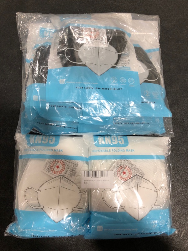 Photo 1 of KN-95 FACE MASKS, 70 PIECES TOTAL. 