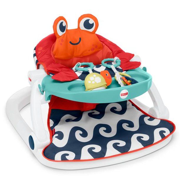 Photo 1 of Fisher-Price Sit-Me-Up Floor Seat with Tray, Crab
