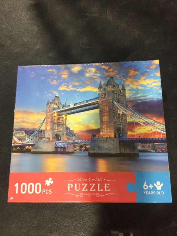 Photo 1 of Brave Minds Puzzles 1000 Piece – Puzzle – Adult Puzzles – Tower Bridge Jigsaw Puzzle - Jigsaw Puzzles 1000 Pieces - Puzzles 1000 Piece - Puzzles for Adults – Puzzles - Jigsaw Puzzle
