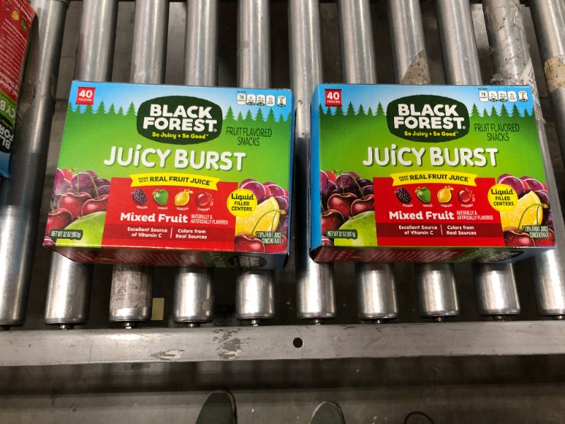 Photo 1 of Black Forest Fruit Snacks Juicy Bursts, Mixed Fruit, 0.8 Ounce (40 Count) 2 Pack BB 9/2021
